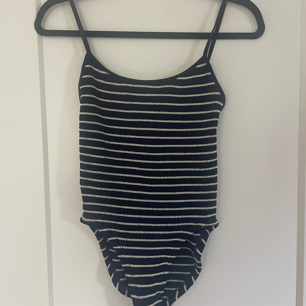 Hunza G Pamela striped One Piece Swimsuit
